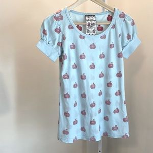 Y2K Vintage - A Fine Mess (dELiAs) Apple Screenprint Tee